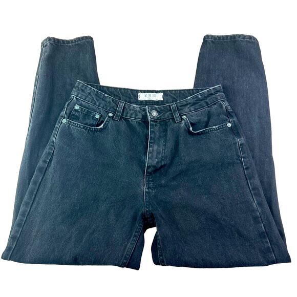Free People We the Free Black High rise Mom Jeans - Picture 2 of 4